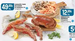 Intermarché Camarão tigre selvagem do senegal 1/5 congelado promoção