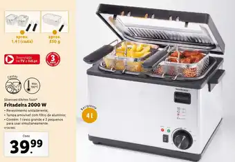 Lidl Silvercrest Kitchen Tools Frideira 200W 4L promoção