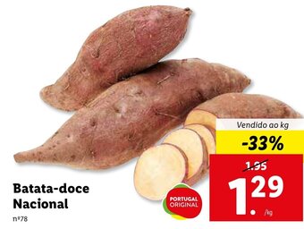 Lidl Batata-doce Nacional promoção