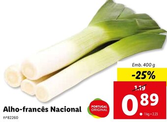 Lidl Alho-francês Nacional 400g promoção