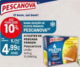 Intermarché 4 filetes de pescada panada Pescanova promoção