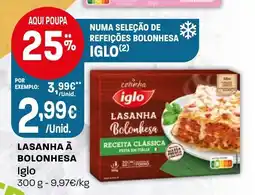 Intermarché Lasanha à bolonhesa Iglo promoção