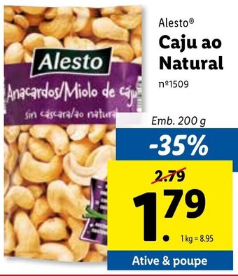 Lidl Alesto Caju ao Natural 200g promoção