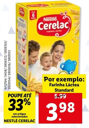 Lidl Nestlé Cerelac Farinha Láctea Standard promoção
