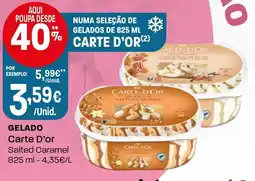 Intermarché Gelado Carte D'or Salted Caramel promoção