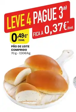 Intermarché Pão de leite comprido promoção