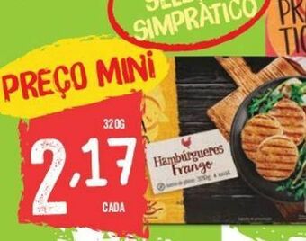 Minipreço Hambúrguer de frango promoção