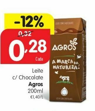 Minipreço Achocolatado agros promoção