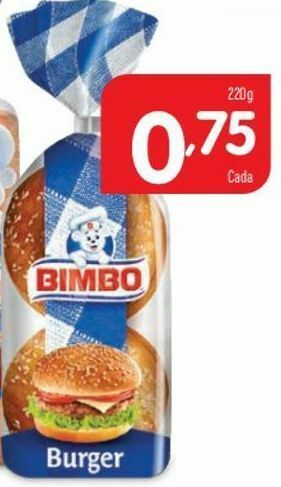Minipreço Pão de hambúrguer bimbo promoção