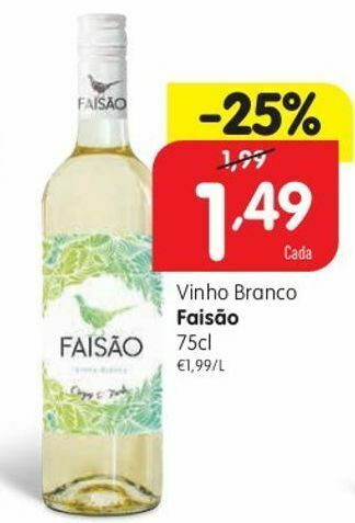 Minipreço Vinho branco faisão promoção