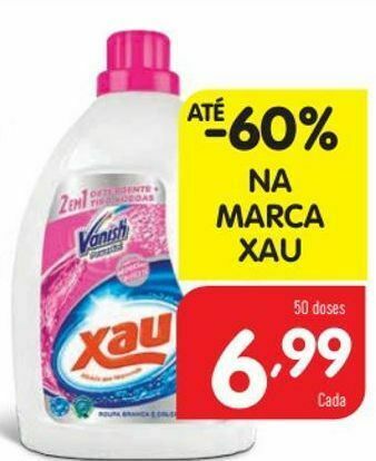 Detergente líquido xau