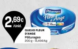 Intermarché Queijo fleur d'ange Pâturages promoção