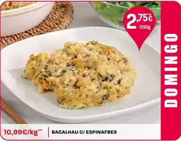 Intermarché Bacalhau c/ espinafres promoção