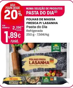 Intermarché Folhas de massa fresca p/ lasanha Pasta do Dia promoção