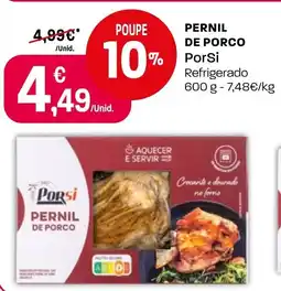 Intermarché Pernil de porco porsi refrigerado promoção