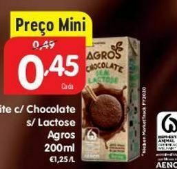 Minipreço Achocolatado agros promoção