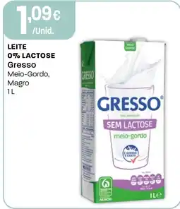 Intermarché Leite 0% lactose gresso promoção