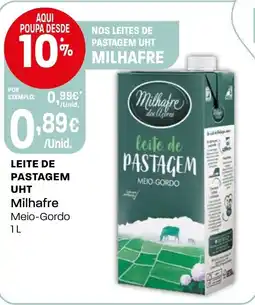 Intermarché Leite de pastagem uht Milhafre promoção