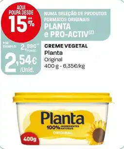 Intermarché Creme vegetal planta promoção