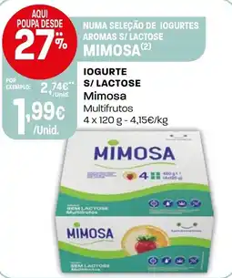 Intermarché Iogurte s/lactose mimosa promoção