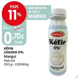 Intermarché Kéfir líquido 0% Margui promoção