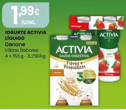 Intermarché Iogurte activia líquido Danone promoção