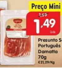 Minipreço Presunto damatta promoção