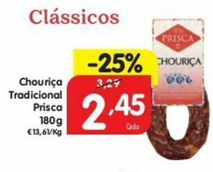 Minipreço Chouriço prisca promoção