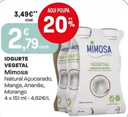 Intermarché Iogurte vegetal Mimosa promoção