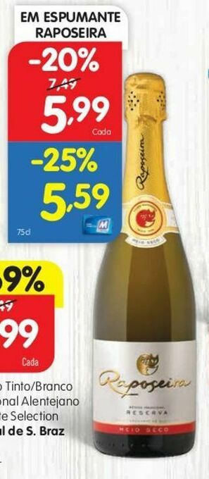 Minipreço Espumante raposeira promoção