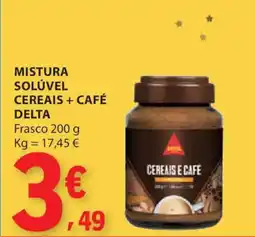 E.Leclerc Mistura solúvel cereais + café delta frasco promoção