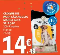 E.Leclerc Croquetes para cão adulto marca guia seleção promoção