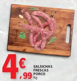 E.Leclerc Salsichas frescas porco promoção