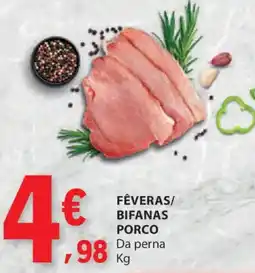E.Leclerc Fêveras/ bifanas porco da perna promoção