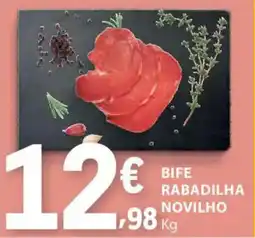 E.Leclerc Bife rabadilha novilho promoção