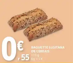 E.Leclerc Baguette lusitana de cereais promoção