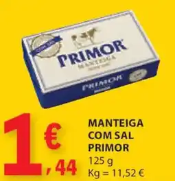 E.Leclerc Manteiga com sal primor promoção