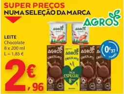 E.Leclerc Leite chocolate agros promoção