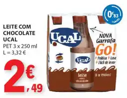 E.Leclerc Leite com chocolate ucal promoção