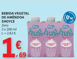 E.Leclerc Bebida vegetal de amêndoa shoyce promoção