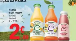 E.Leclerc Sumo com polpa laranja promoção