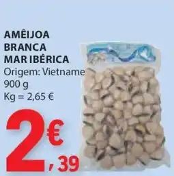 E.Leclerc Amêijoa branca mar ibérica origem: vietname promoção