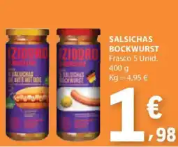 E.Leclerc Izidoro salsichas bockwurst promoção