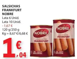 E.Leclerc Salsichas frankfurt nobre promoção