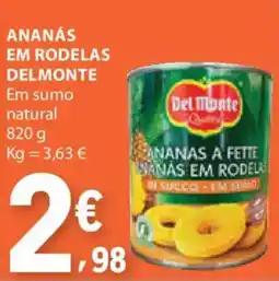 E.Leclerc Ananás em rodelas delmonte promoção