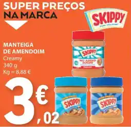 E.Leclerc Manteiga de amendoim Skippy promoção