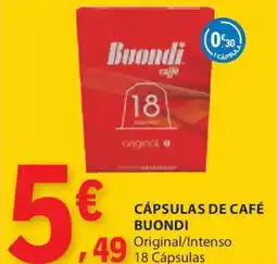 E.Leclerc Cápsulas de café buondi promoção