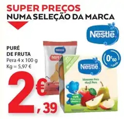 E.Leclerc Puré de fruta promoção