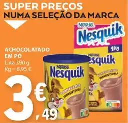 E.Leclerc Achocolatado em pó nestle nesquik promoção
