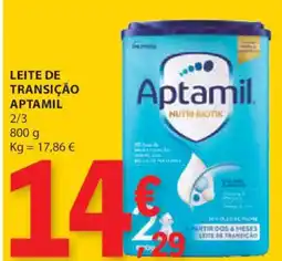 E.Leclerc Leite de transição aptamil 2/3 promoção